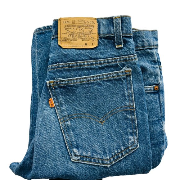 Levi's 20517 Orange Tab Straight Leg Men's Jeans Denim Blue - Size 33 x 36 - Picture 6 of 8